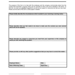 Employee Correction Form Template By Business In Document Suggestion