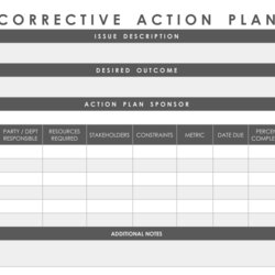 Cool Corrective Action Plan Template Excel Templates