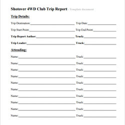 Tremendous Free Trip Report Templates In Ms Word Google Docs Apple Pages Template Business Download