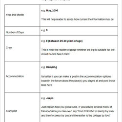 The Highest Standard Business Trip Report Templates Word Template Example Download