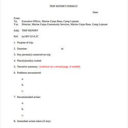 Swell Trip Report Template Download Documents In Sample Templates
