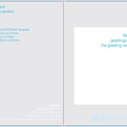 Perfect Free Blank Greetings Card Artwork Templates For Download Within