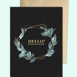 Wonderful Blank Card Template Greeting