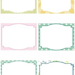 Excellent Printable Card Template