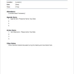 Worthy Meeting Minutes Templates For Word Template Basic Simple