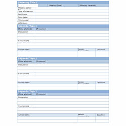 Download Meeting Minutes Template