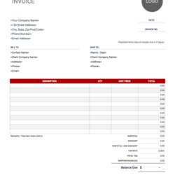 Marvelous Invoice Template Word Doc Mt Home Arts