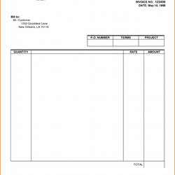 Sterling Word Doc Invoice Template Free Printable Blank Sheet Templates Sample