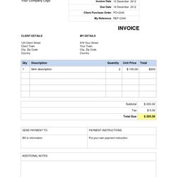 Fine Invoice Template Word Doc Perfect Solution For Custom Invoicing Microsoft Blank Info In