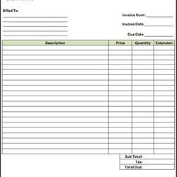 Free Invoice Template Sample Format