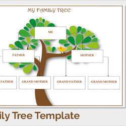 Free Sample Family Tree Chart Templates In Ms Word Excel Template Maker Trees Example Printable Generation