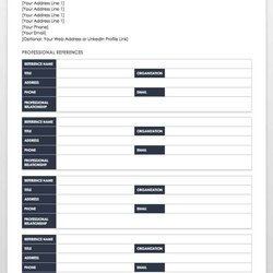 Fantastic Free Reference List Templates Template Professional Word