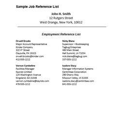 Superlative Reference List Templates Free Word Excel Template Job Sample Downloads Kb Uploaded January Source