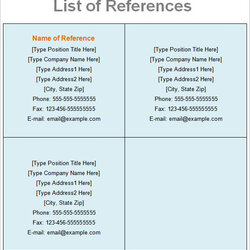 Marvelous Free Sample Reference Sheet Templates In Google Docs List Template Word Printable