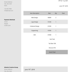 Preeminent Free Basic Invoice Template Invoices Freelance Marketing Billing Download Word Sample