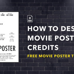 Admirable How To Make Movie Poster Free Credits Template Templates Block Generator Credit Text Billing Bottom