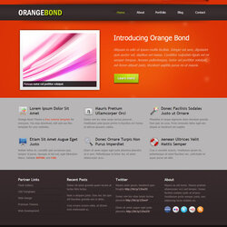 Free Templates Of Best Website Orange Bond