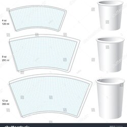 Marvelous Paper Cup Vector Blank Templates Stock Royalty Free Template Coffee Slab Cups Mug Choose Board