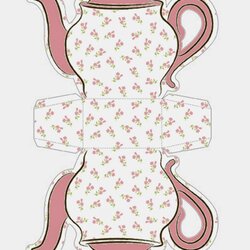 Swell Free Printable Teacup Template Teapot Tea Cup Box Templates Shabby Chic Paper Boxes Pot Cups Party Gift