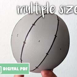 Super Printable Sphere Sewing Pattern