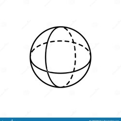 Wonderful Geometric Shapes Sphere Icon Simple Line Outline Vector Figures Icons Website Mobile Application