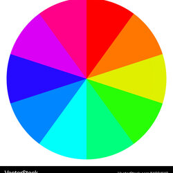 The Highest Standard Template Wheel Fortune Color Palette Royalty Free Vector