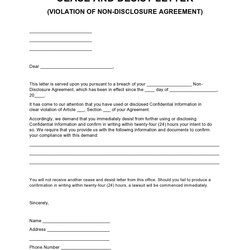 Wizard Free Cease And Desist Letter Templates Template