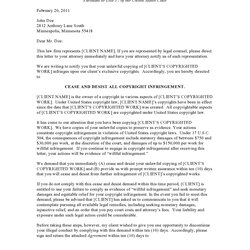 Superb Response To Cease And Desist Letter Template Perfect Ideas