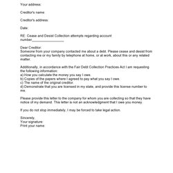 Free Cease And Desist Letter Templates Template Kb