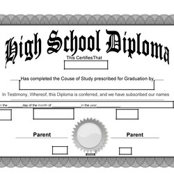 Exceptional Real Fake Diploma Templates High School College Template Certificate Printable Sample Word