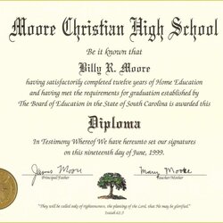 Excellent Free High School Diploma Templates Of Awesome Seal Template With