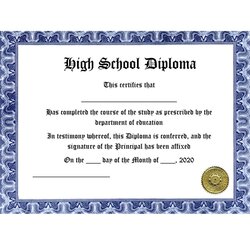 Real Fake Diploma Templates High School College Diplomas Certificates
