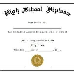 Fine Free Printable High School Diploma In Template Templates Board Choose Logo Graduation