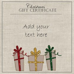 Fine Free Christmas Gift Certificate Template Customize Online Download Printable Certificates Voucher Xmas
