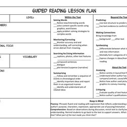 Guided Reading Organization Made Easy Scholastic Lesson Plan Template Plans Grade Format Kindergarten