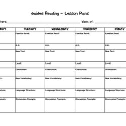 Sublime Guided Reading Lesson Plan Template By Amie Planning Plans Funny Quotes Works Original