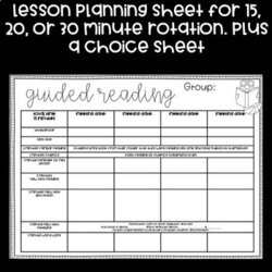 Superlative Guided Reading Lesson Plan Template By The Friendly Teacher Original
