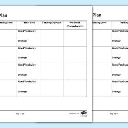 Legit Editable Guided Reading Lesson Plan Template Resources Us Cm