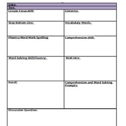 Capital Guided Reading Lesson Plan Template Editable By Preview Original