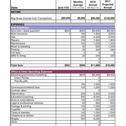 High Quality Printable Free Small Business Budget Template Templates Annual