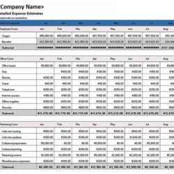 Company Budget Template Excel Free