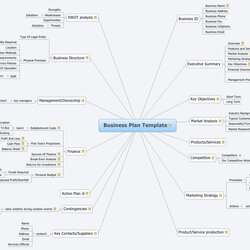 Business Plan Template Online Library Mind Mapping