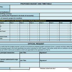 Eminent Free Budget Proposal Templates Word Excel Template Scaled