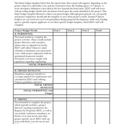 The Highest Standard Free Budget Proposal Templates Word Excel Template