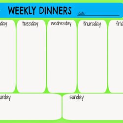 Brilliant The Dysfunctional Domestic Free Dinner Planning Printable Planner Weekly Image