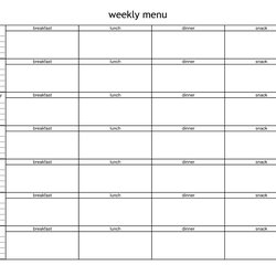 Supreme Best Blank Meal Planner Sheet Printable For Free At Throughout Valid Planners Weekly Menu Template