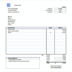 High Quality Invoice Template Templates Free