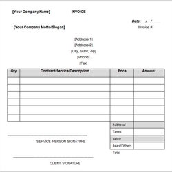 The Highest Quality Word Invoice Template Templates Free Premium Width