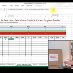 Cool Tracking Student Progress Template Striking Picture