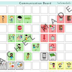 High Quality Communication Board Bundle By Rachel Subject Original